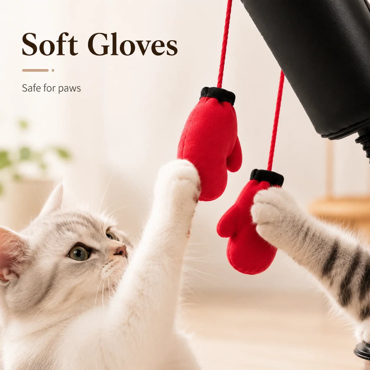 Cat Boxing Toy - Multi-functional Cat Stimulation Boxing Game for Self-Entertainment and Relaxation - Interactive Cat Toy