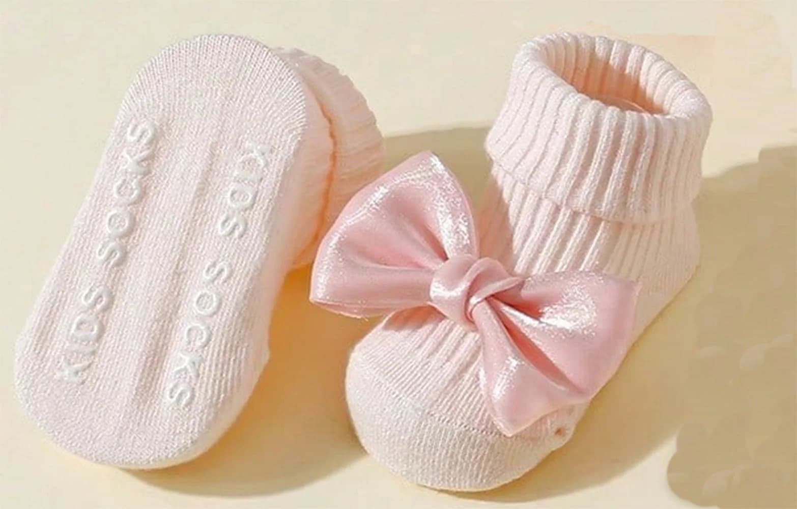 Toddler Ankle Socks with Bows, 4 Pairs