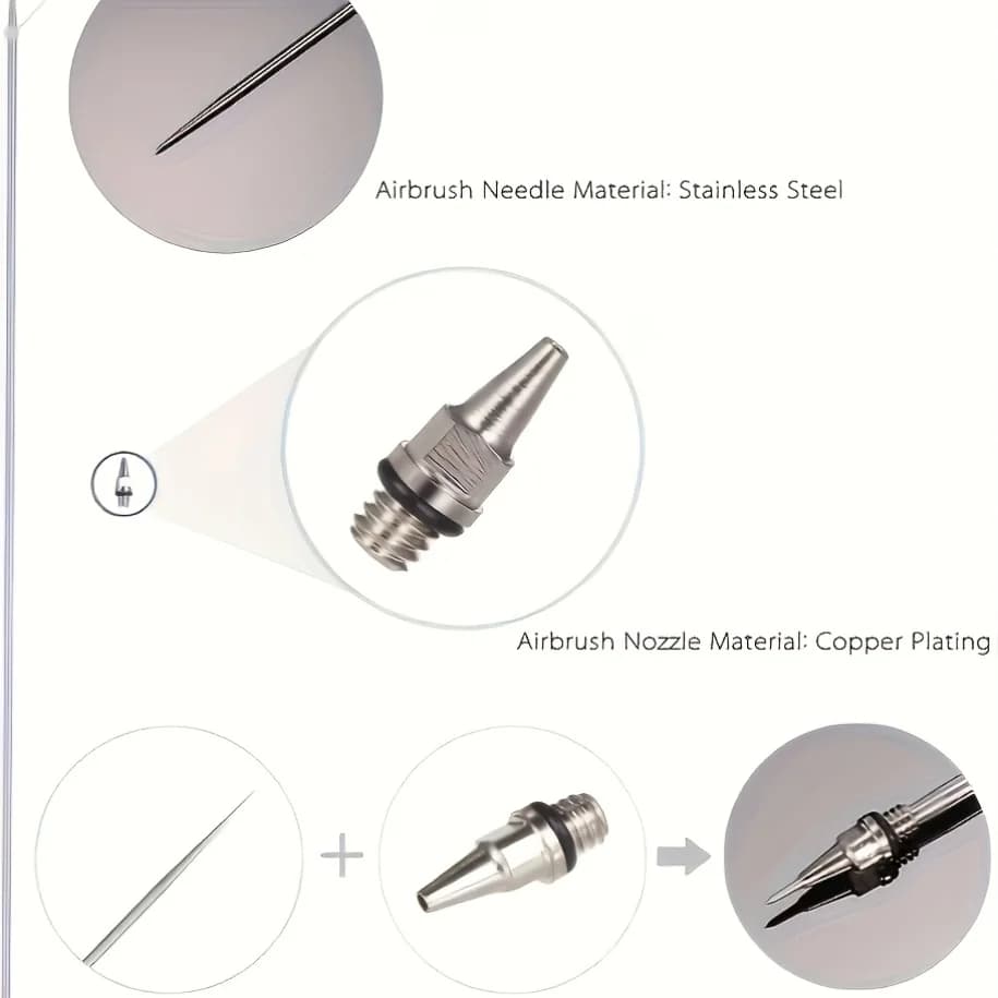24-Piece Airbrush Replacement Parts Set