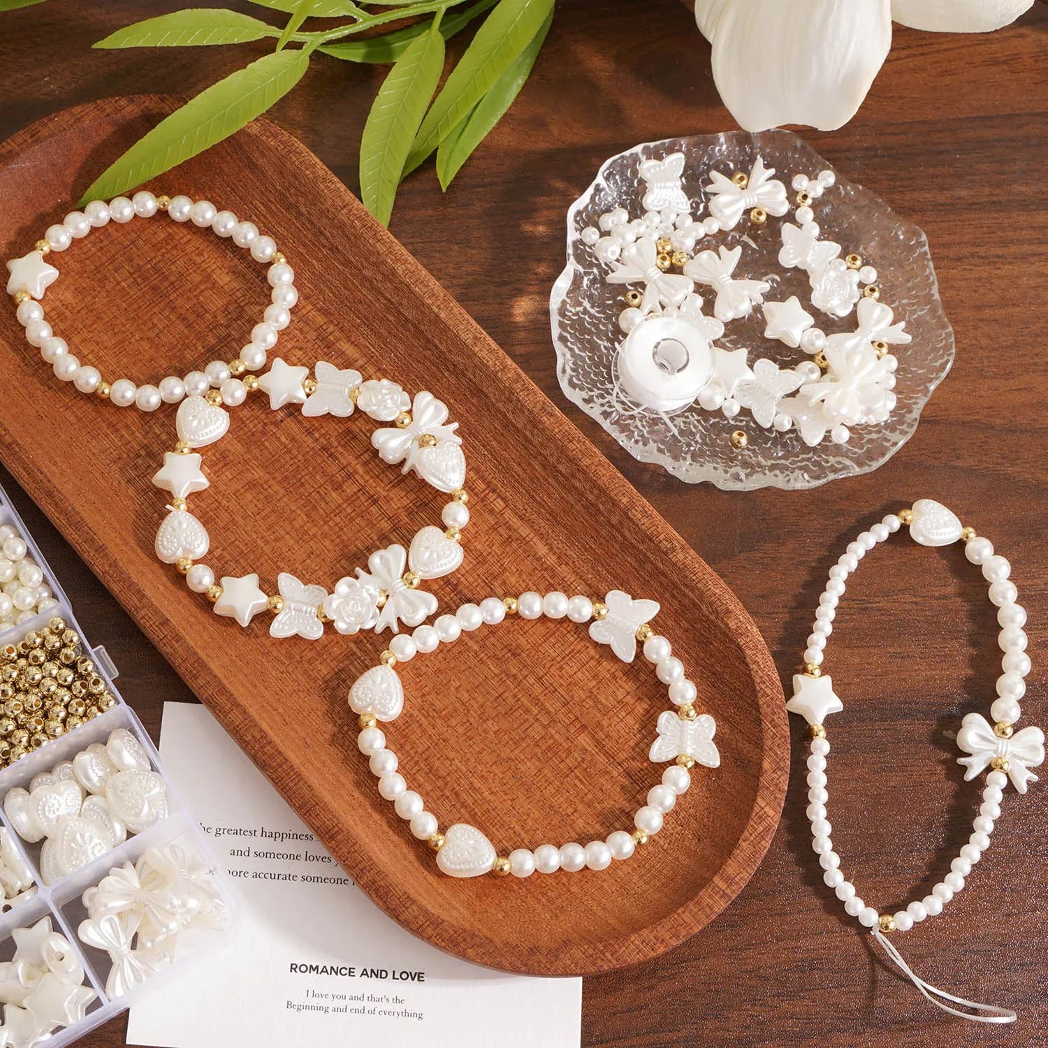 Faux Pearl Beading Kit, 800 Pieces