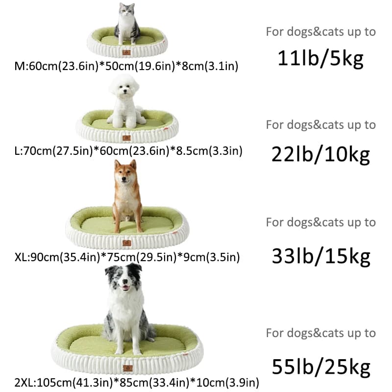 Winter Orthopedic Dog Bed with Egg Crate Foam