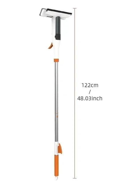 Double-sided Window Cleaning Tool Window Cleaning Tools with Spray Scrubber Handle Window Washer for Glass Outdoor Squeegee