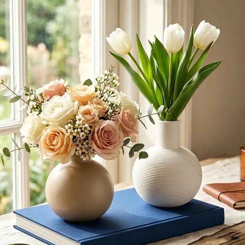Hand-Painted Ceramic Decorative Vase