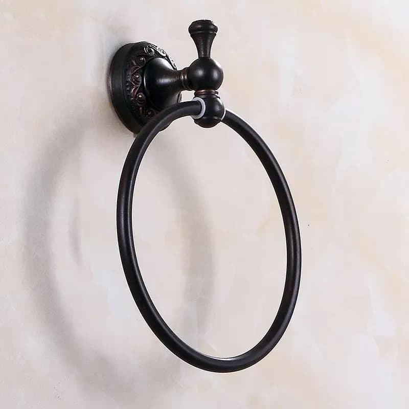 Bathroom Accessories Black Ancient Carved Toilet Brush Holder Solid Brass Bath Hardware Sets Soap Dish Retro Basket Paper Holder