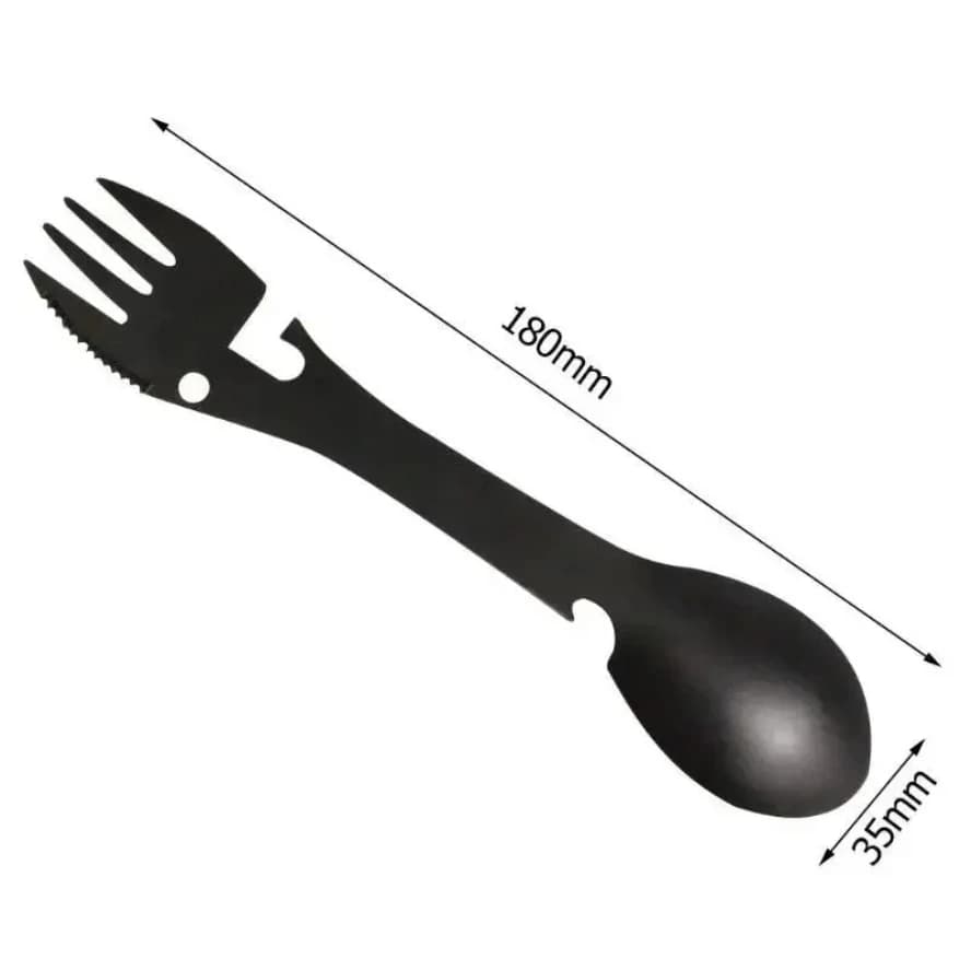 5-in-1 Stainless Steel Camping Utensil Tool