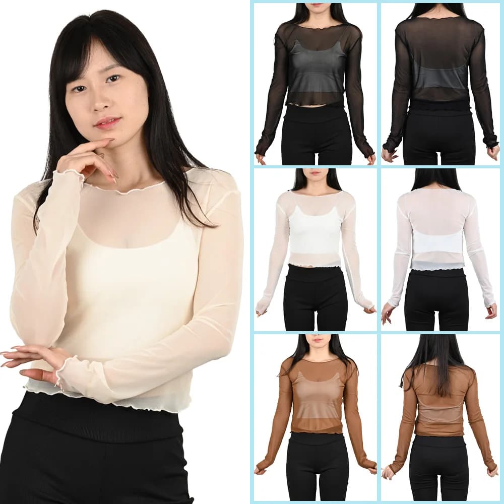 Women's Long Sleeve Hollow Out T-Shirt