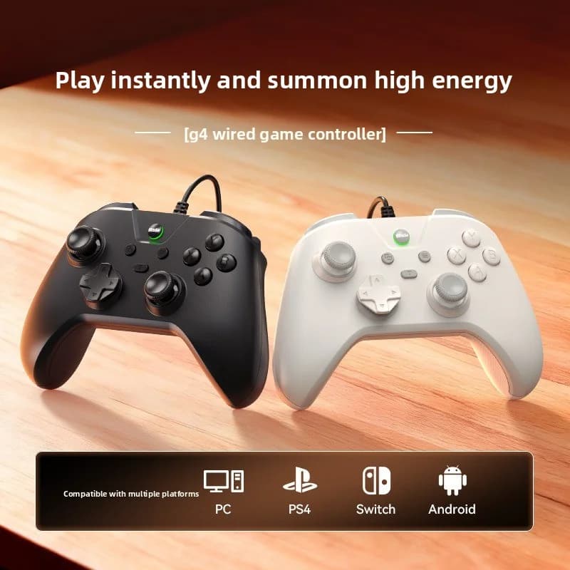 New G4 Wired Version Gaming Controller for PC, Steam Compatible, universal Gaming Controller for E-Sports