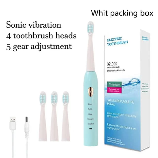 Electric Toothbrush USB Rechargeable IPX7 Waterproof