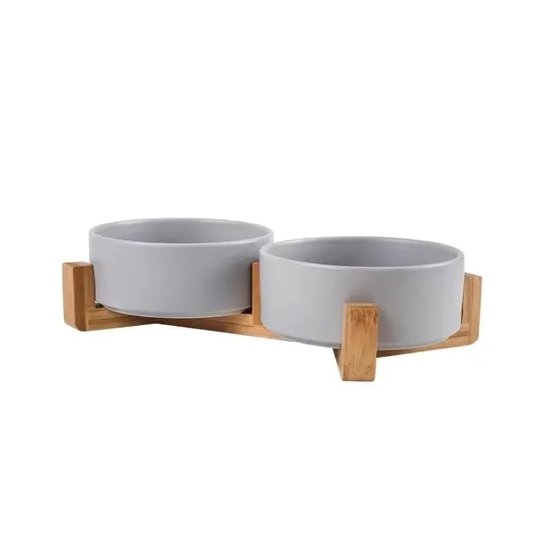 Elevated Ceramic Pet Bowl Feeder Set