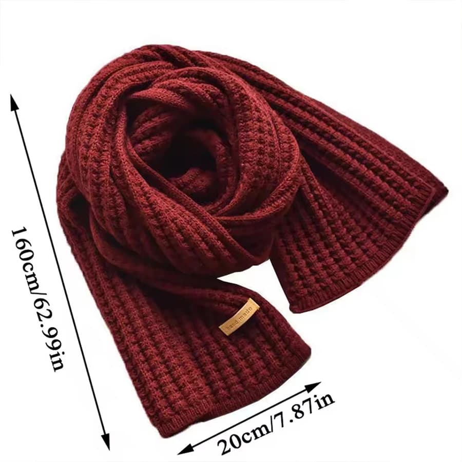 Thick Cable Knit Winter Scarf