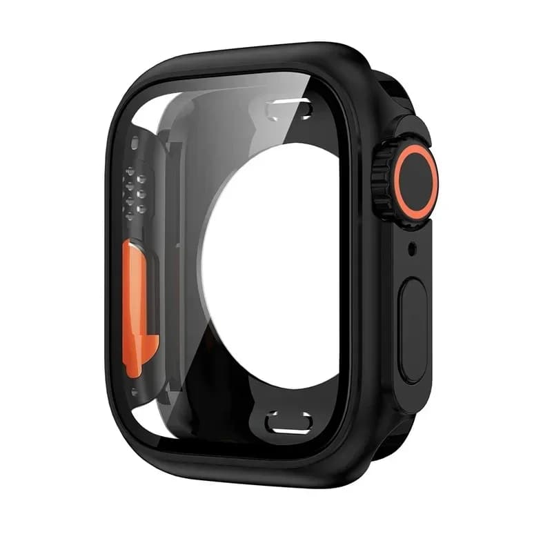 Tempered Glass+Cover For Apple Watch case 46mm 42mm 45mm 44mm 41mm 40mm Screen bumper Protector for iwatch serie 10 9 8 7 6 SE 5