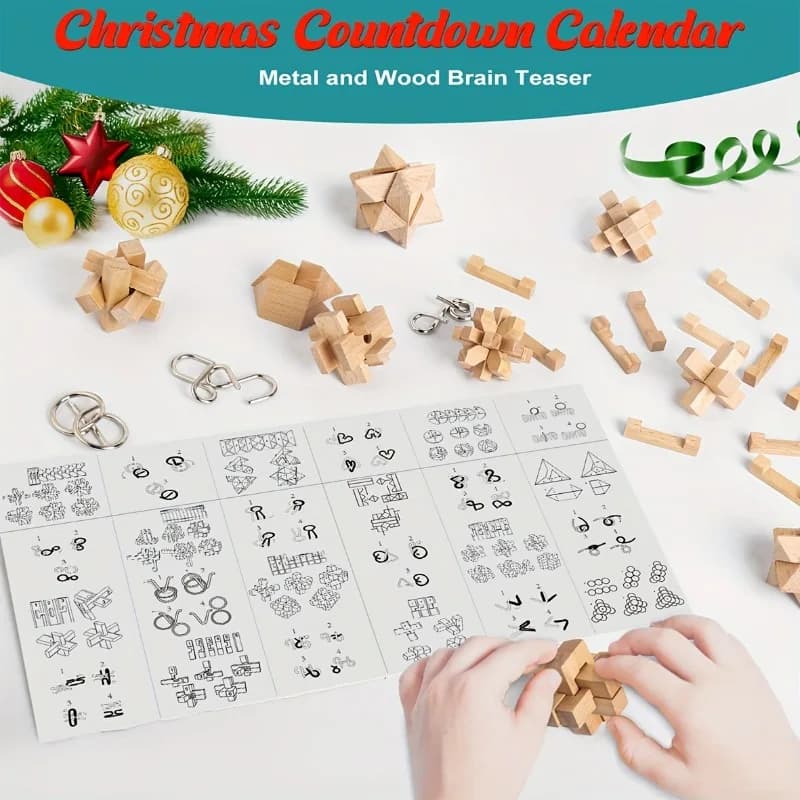 Brain Teaser Advent Calendar 24-Day Puzzle