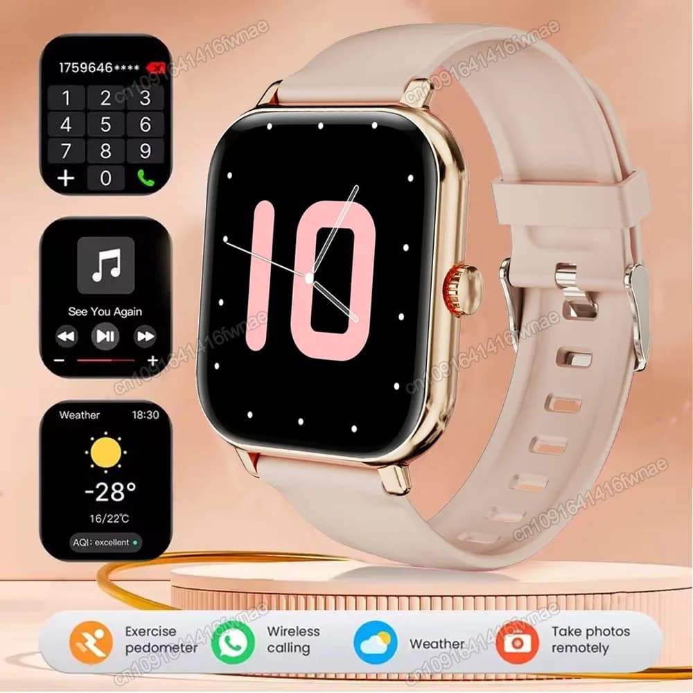 Smart Watch For Android IOS Watches 2.01inch HD Display Bluetooth Call Message Alert Music Sports Smartwatch Men Women Gift Ht30