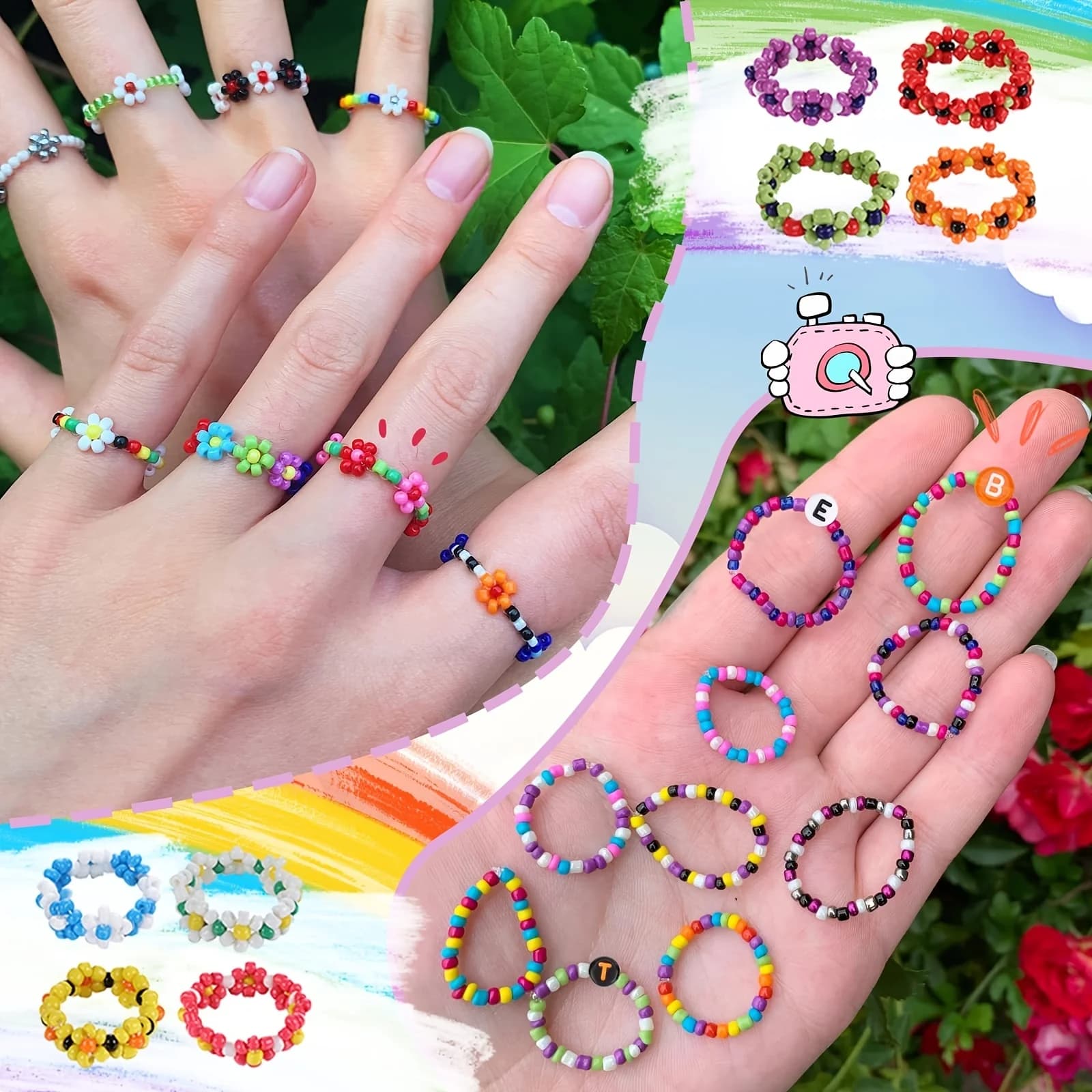 Acrylic Beads DIY Jewelry Kit - 2600 Pieces