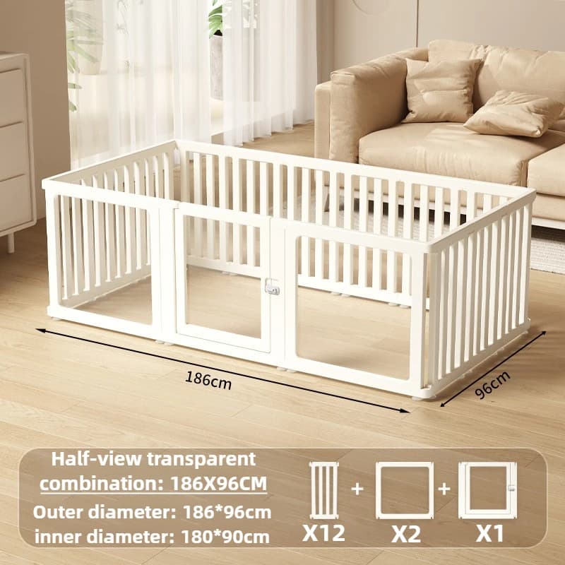 Portable Acrylic Dog Playpen Fence with Gate