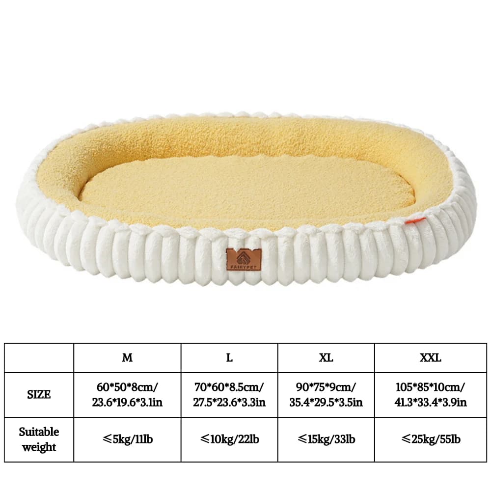 Winter Orthopedic Dog Bed with Egg Crate Foam