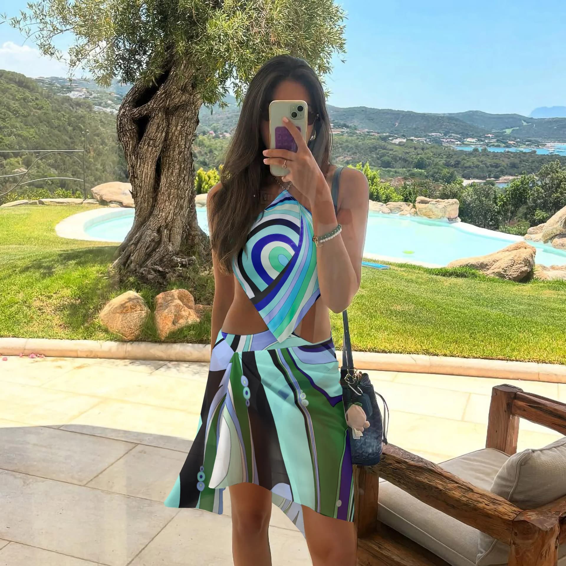 Women's Cut-Out Halter Swimsuit