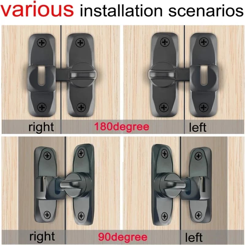 90/180 Degree Flip Door Latch Lock