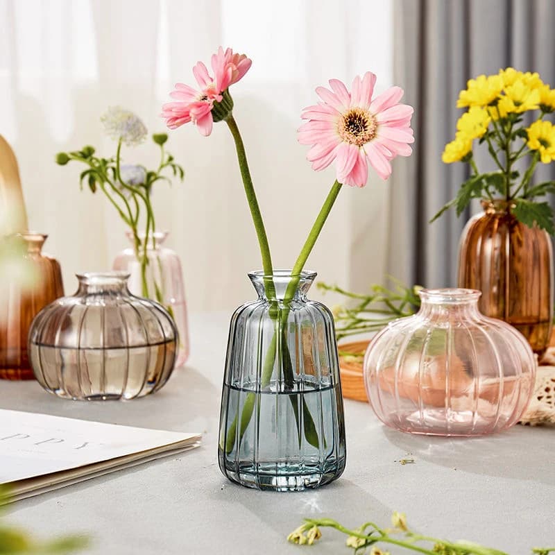 Clear Glass Minimalist Flower Vase