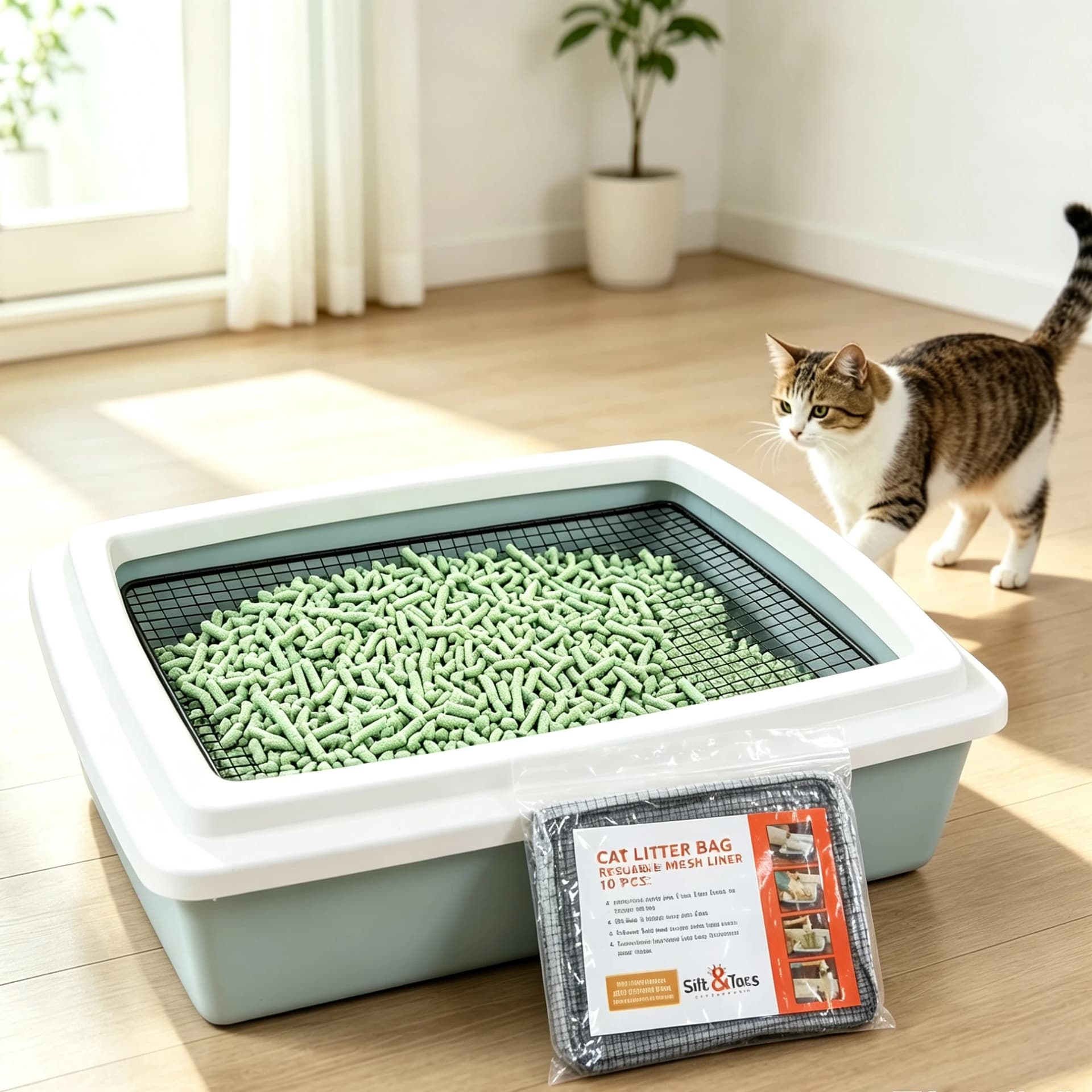 Reusable Cat Litter Box Filter Liners
