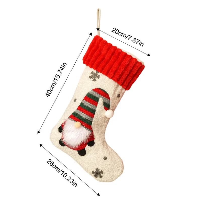Soft Plush Christmas Stocking Ornament