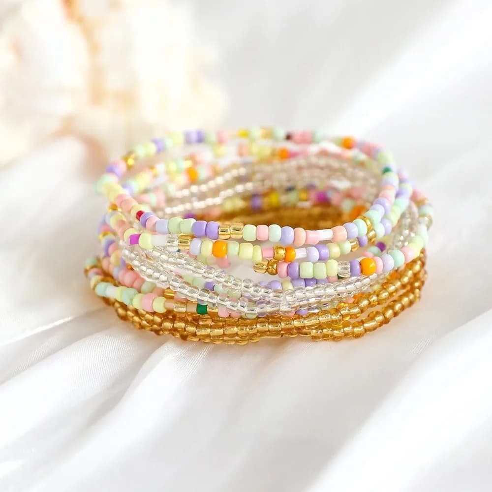 Colorful Beaded Bracelet Set