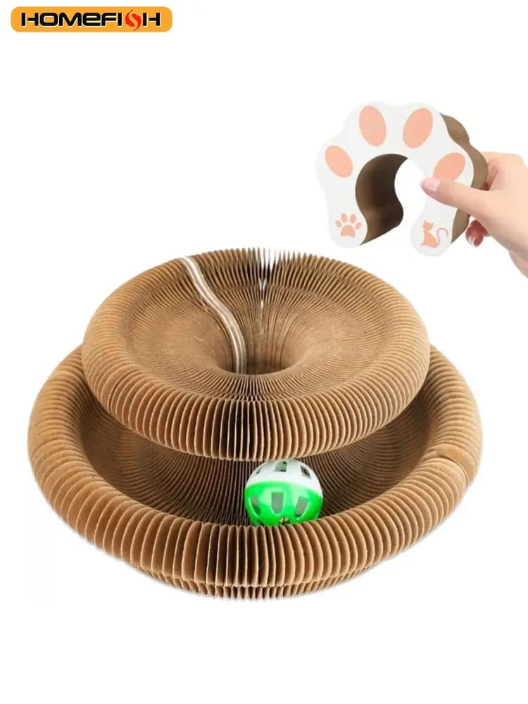 Double Tier Corrugated Cat Scratching Post