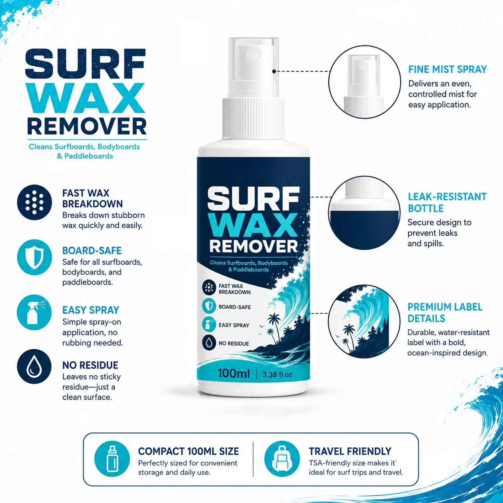 Surfboard Wax Remover Spray