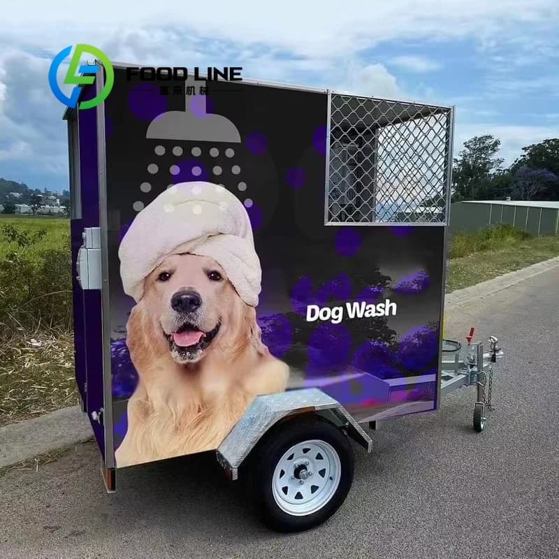 Pet Grooming Trailer Fully Equipped Design For Dog Washing Trimming Drying And Beauty Care Service Anywhere