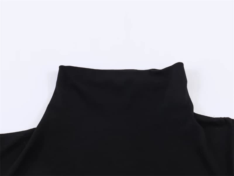 Women's Dress 2026 New Fashion Spring Summer Black Asymmetric Ruffle Dress for Women Casual Chic Personality Top