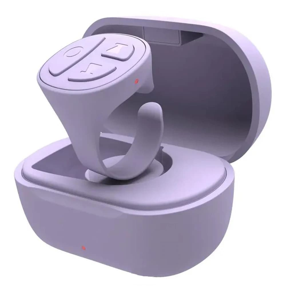 GITFOS Phone Remote Control for TikTok Scroller Ring Bluetooth Page Turning Ring Roller Both Camera Remote Control Function
