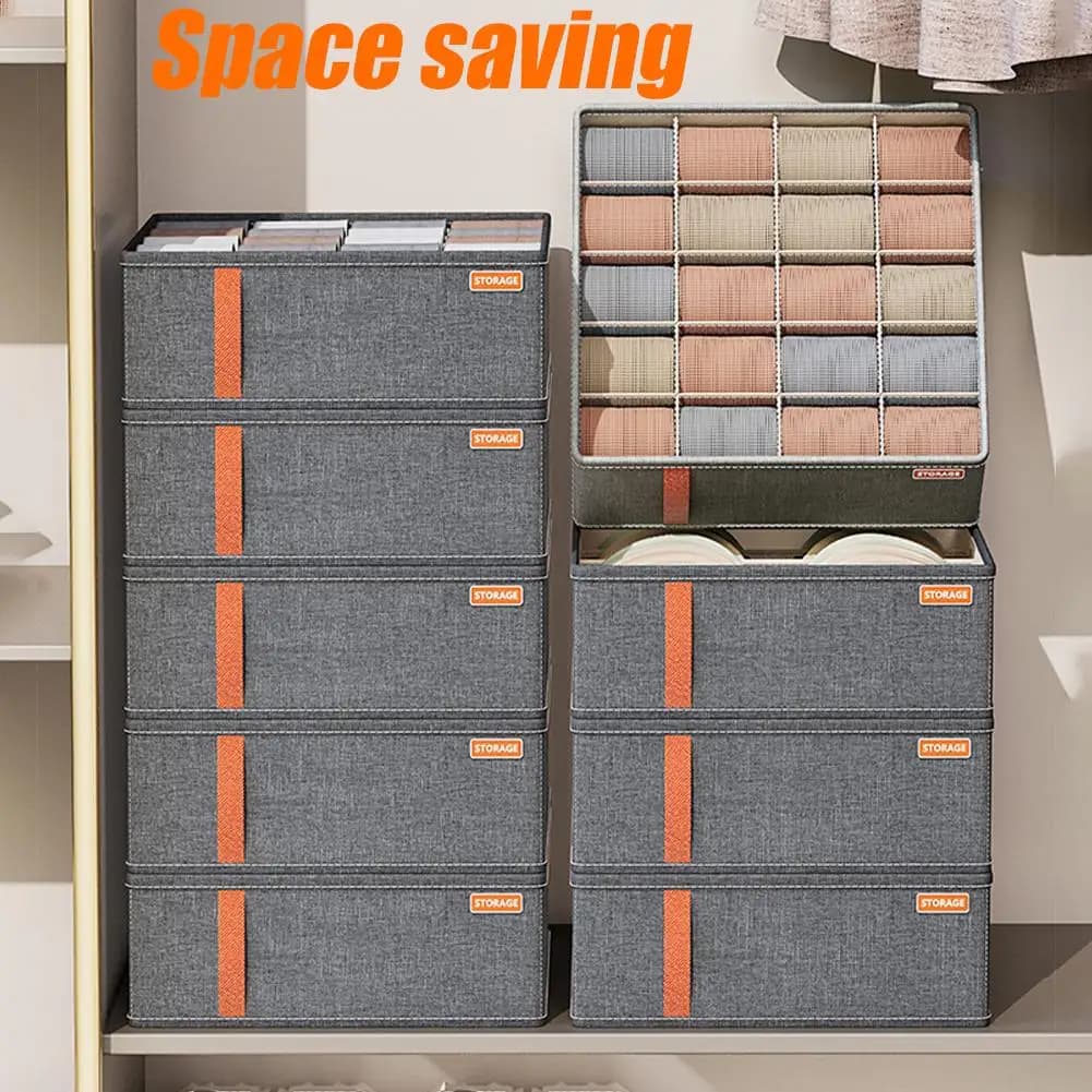 Underwear Organizers Socks Bra Storage Box Cabinet Drawer Organizer Storage Clothes Arrange Household Classified Storage Case