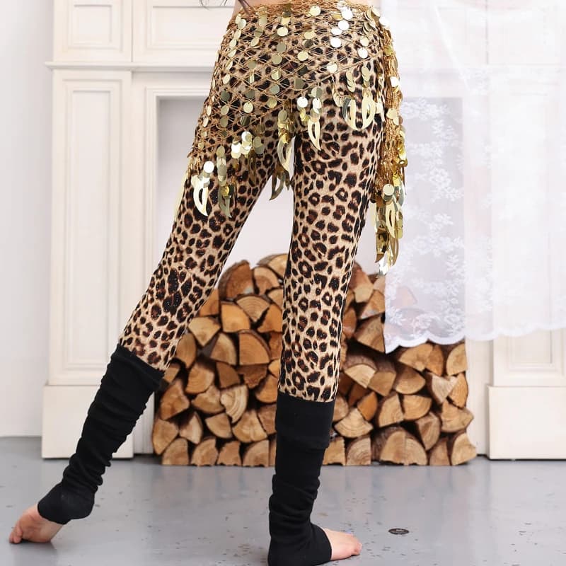 Leopard Hollow-Out Dance Leggings