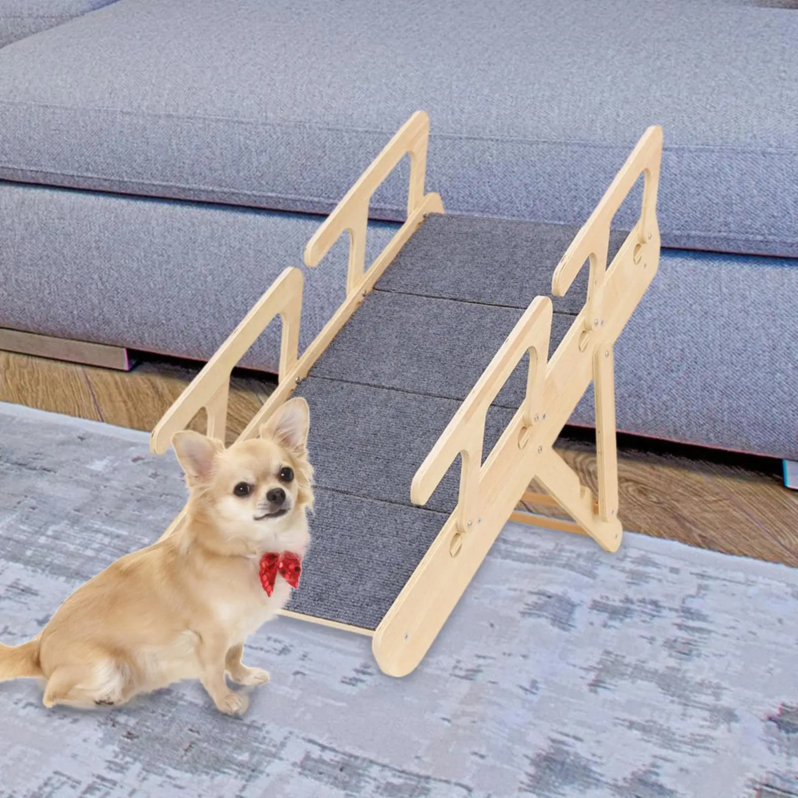 Foldable Wooden Pet Stairs