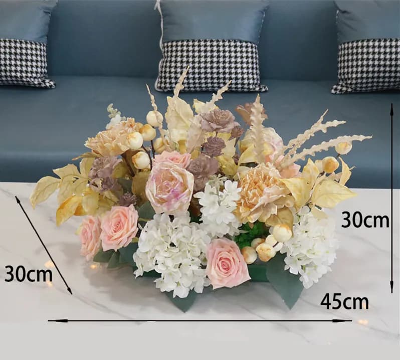 45cm Artificial Flower Wall Decoration Panel