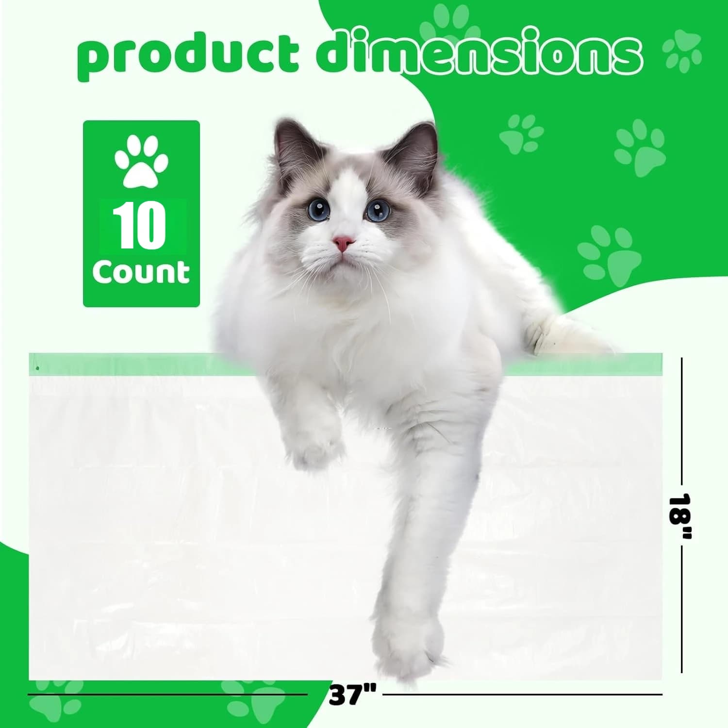 Jumbo Tear-Resistant Cat Litter Box Liners