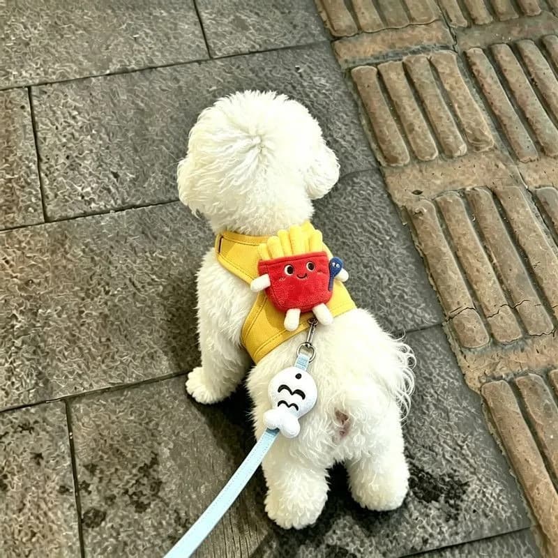 Small Dog Plush Harness Vest