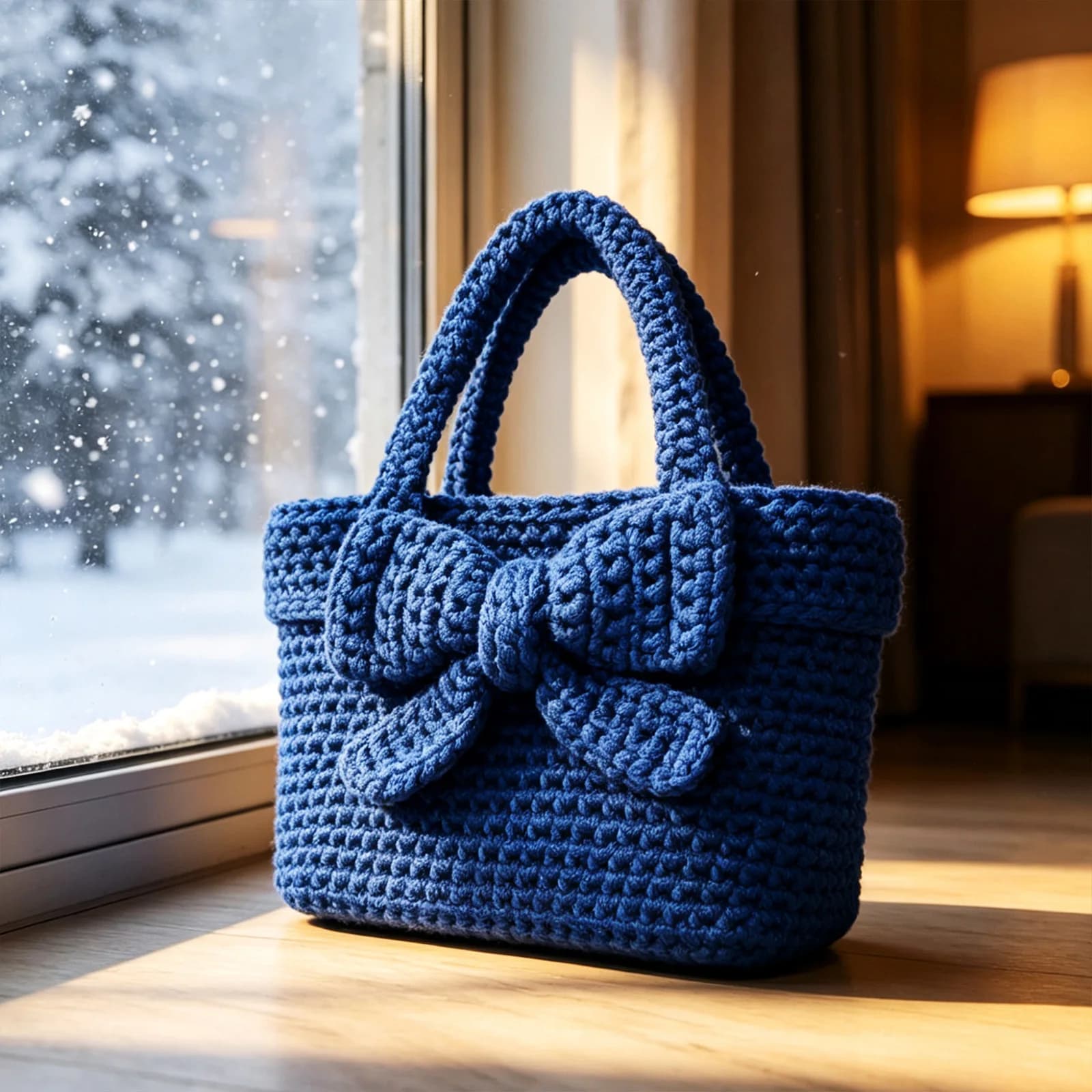 Women's Handbag with Bow, Country-Style Gift, Suitable for Girls, Mother's Day, Birthday Gift, Handmade Crafts