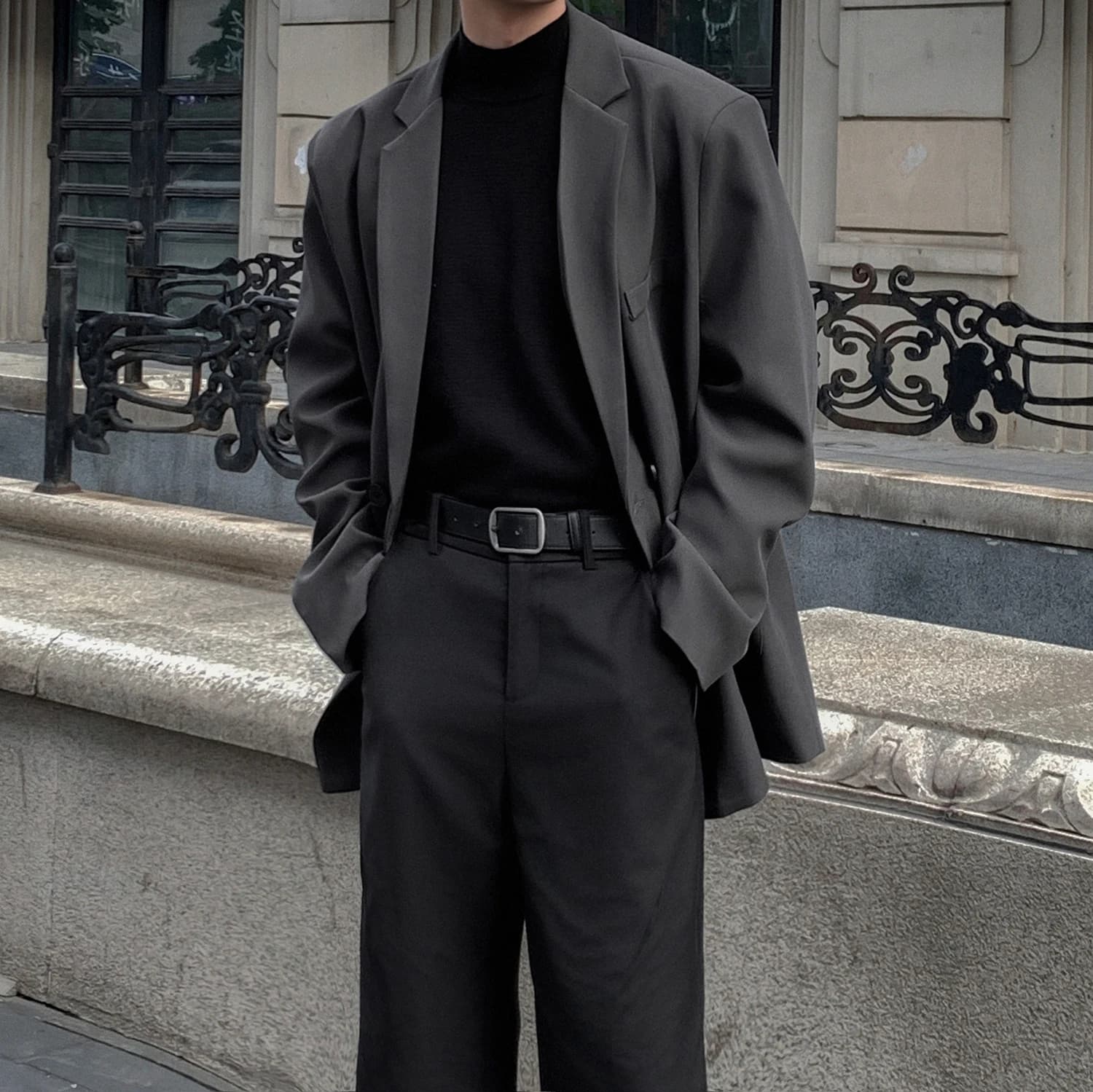 Men's Casual Loose Blazer Jacket