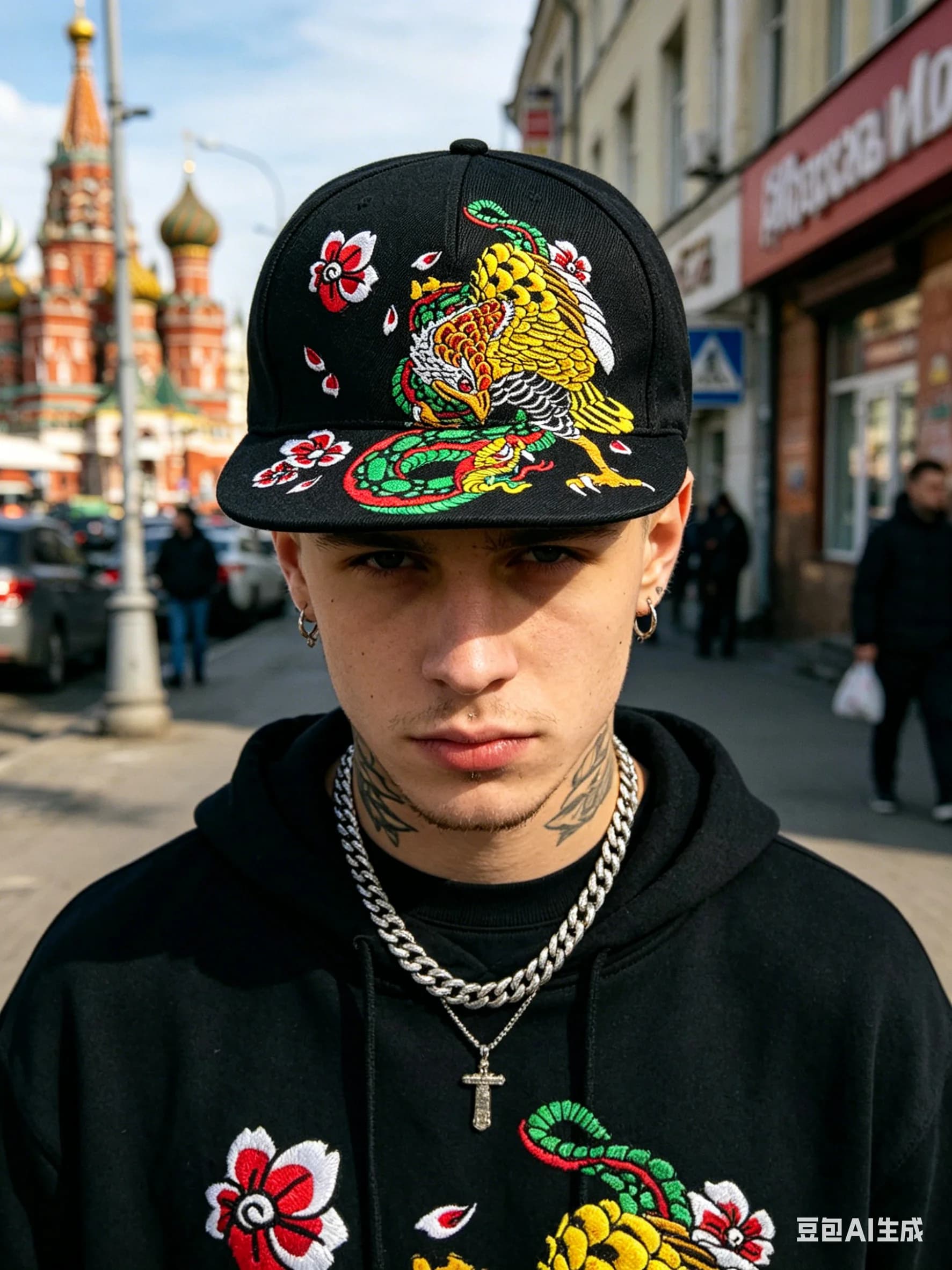 Embroidered Flat Top Baseball Cap