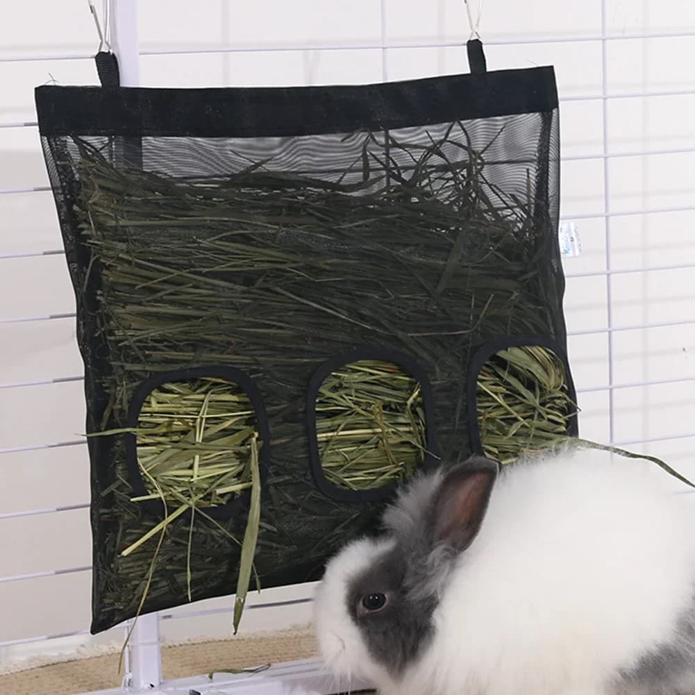 Transparent Hanging Hay Feeder Pouch
