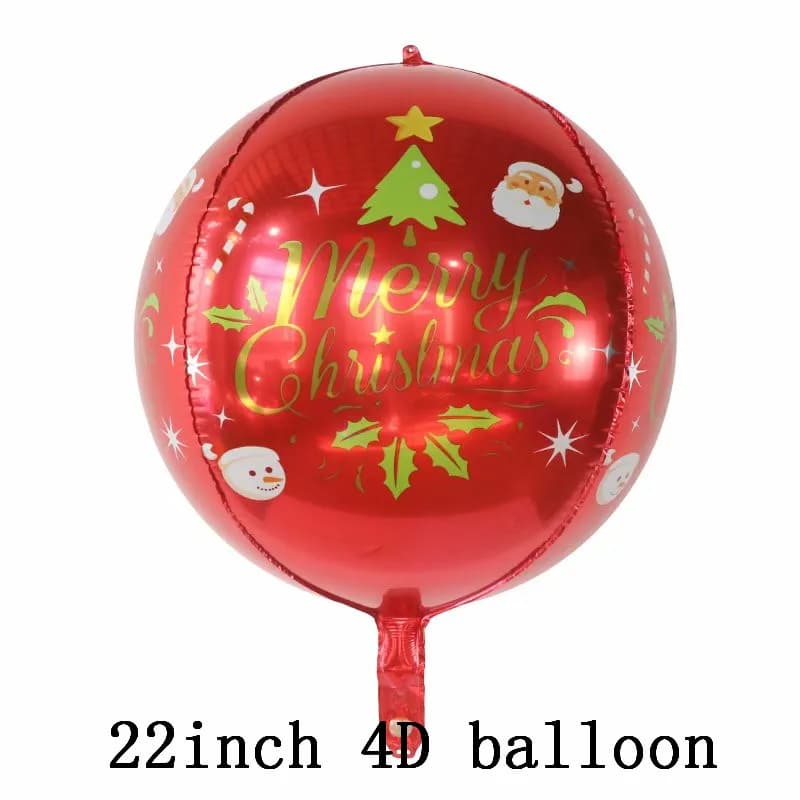 2025New Year's Party Decorations Merry Christmas Balloons Santa Claus Snowman Elk Globos DIY Christmas decorations