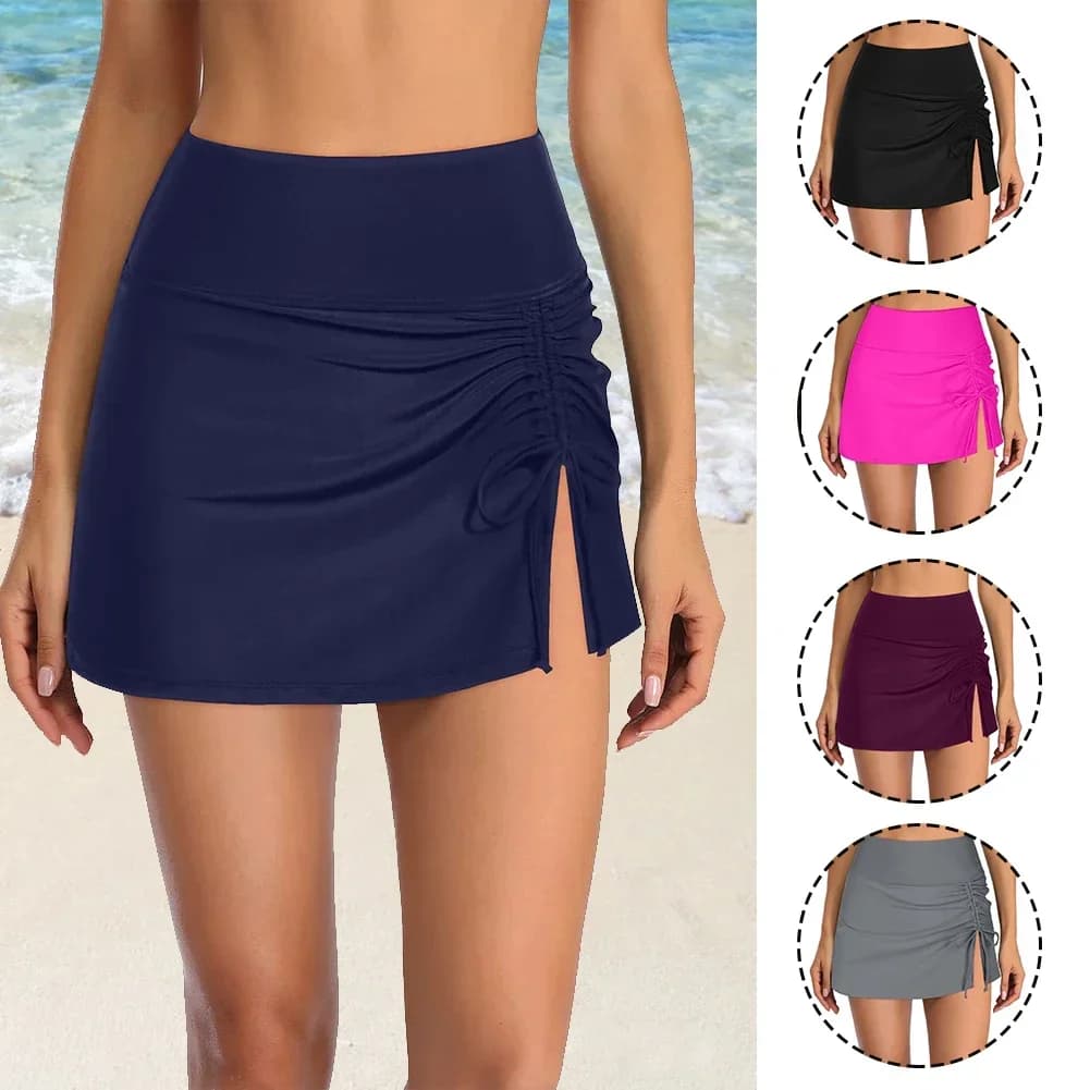 Womens Swim Skirt with Built-in Briefs