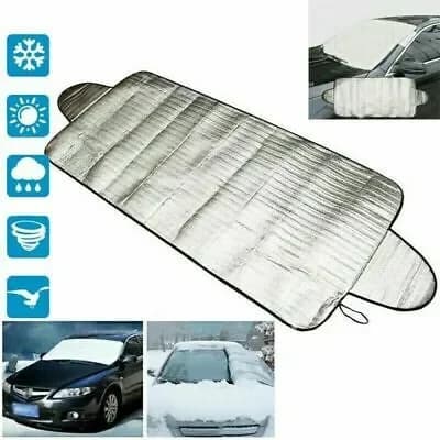 Car Windshield Frost and Snow Cover