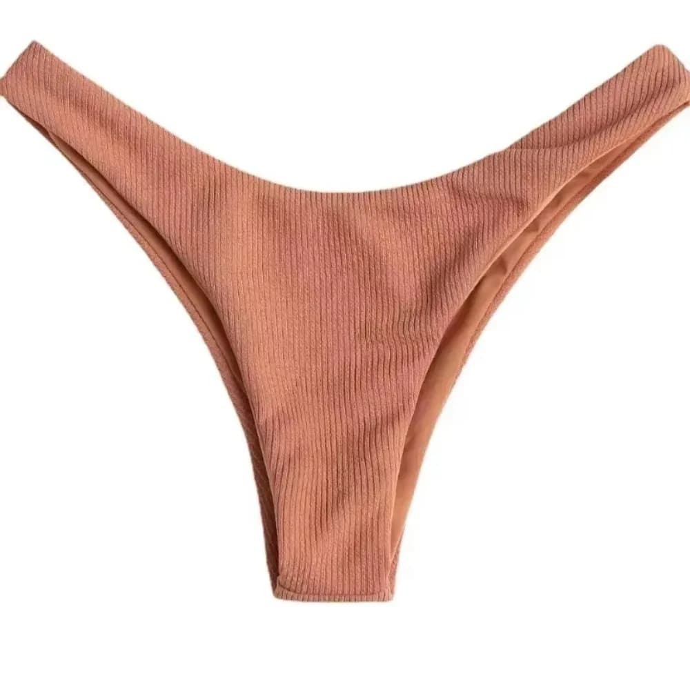 Low-Rise Thong Bikini Bottom Swimsuit