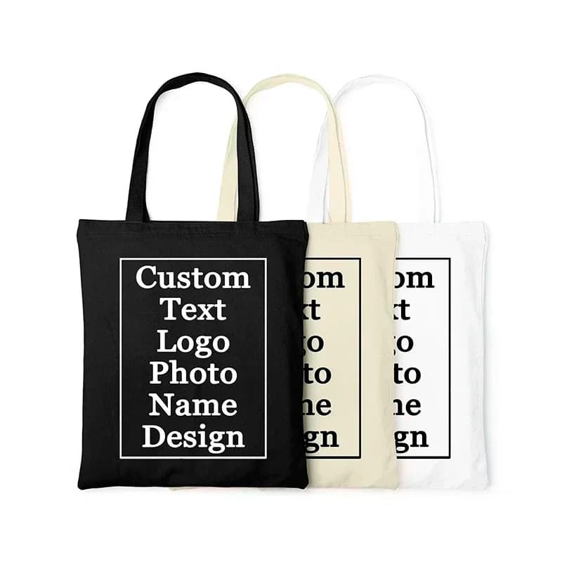 Canvas Shopper Tote Bag