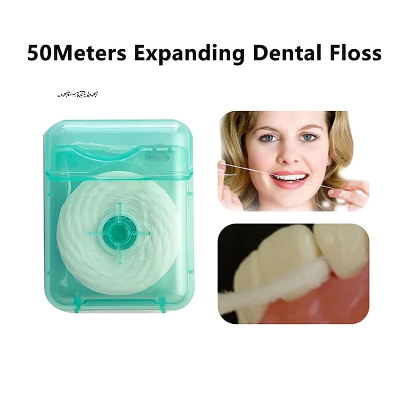 Water-Expanding Dental Floss