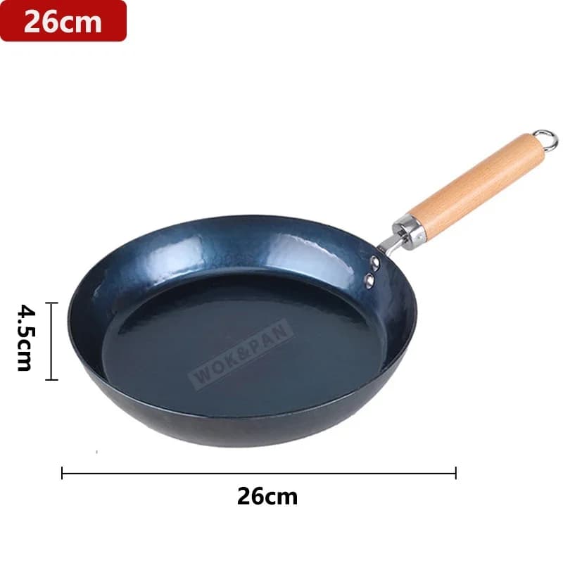 Cast Iron Skillet With Detachable Wooden Handle