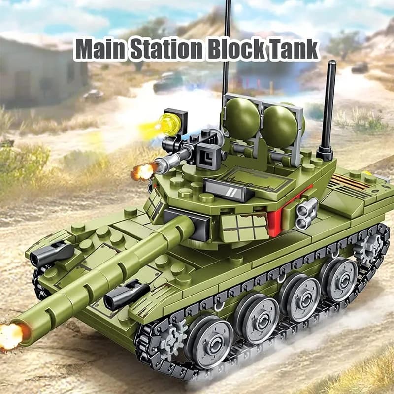 Military Tank Building Block Model Kit