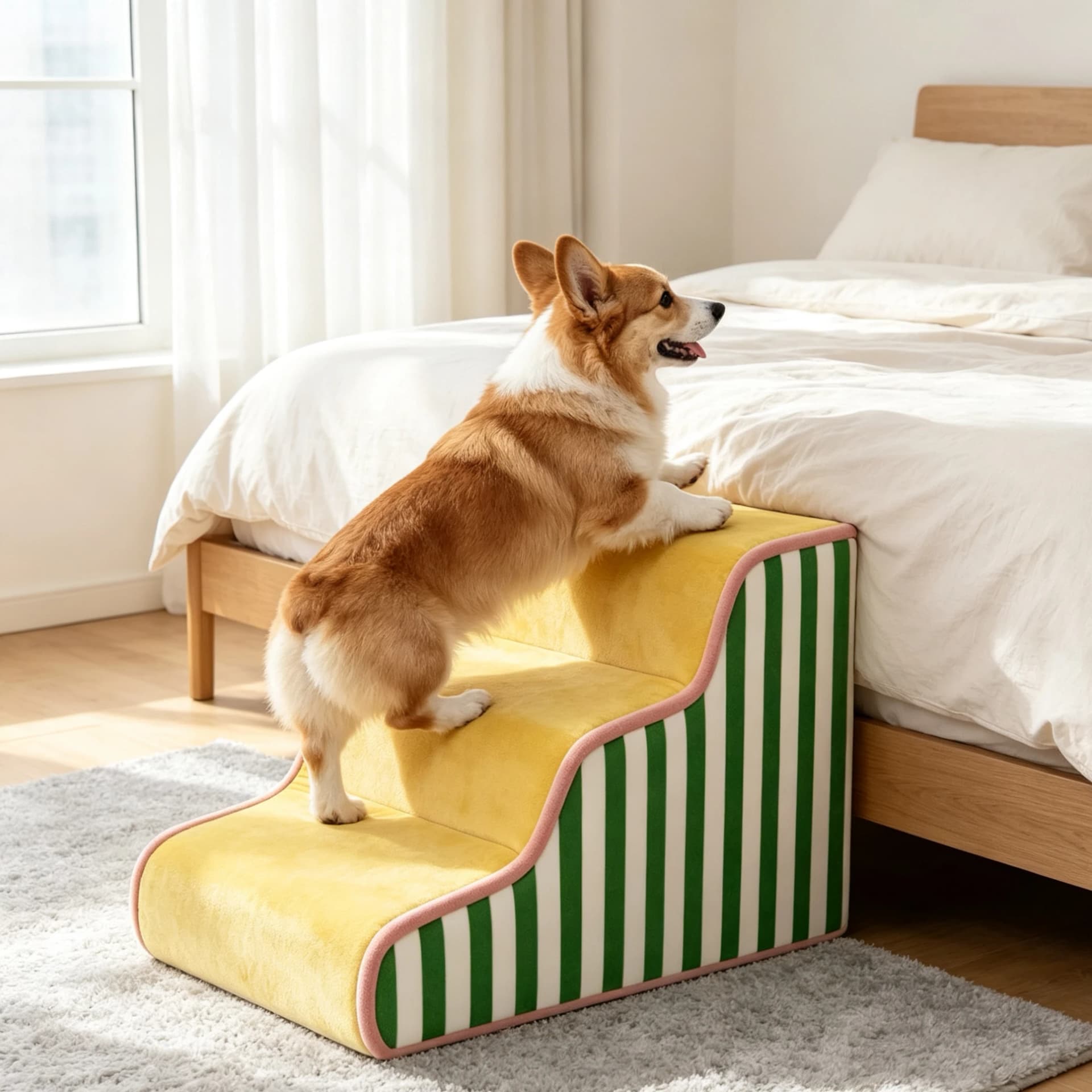 Pet Stairs Ramp with Memory Foam